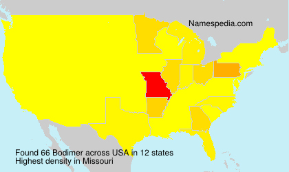 Surname Bodimer in USA Surname Bodimer in USA