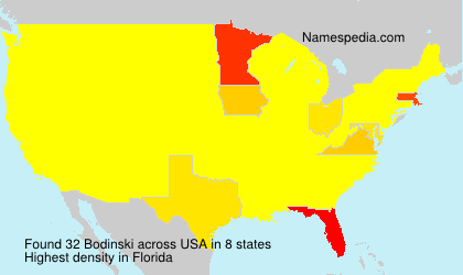 Surname Bodinski in USA Surname Bodinski in USA