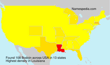 Surname Bodoin in USA Surname Bodoin in USA