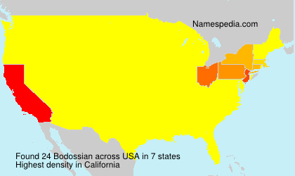 Surname Bodossian in USA Surname Bodossian in USA