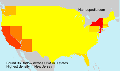 Surname Bodow in USA Surname Bodow in USA