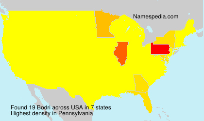 Surname Bodri in USA Surname Bodri in USA