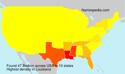 Surname Bodron in USA Surname Bodron in USA