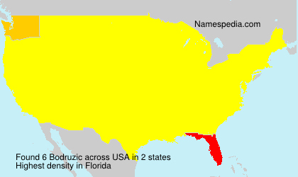 Surname Bodruzic in USA Surname Bodruzic in USA