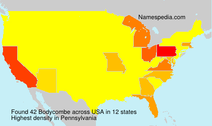Surname Bodycombe in USA Surname Bodycombe in USA