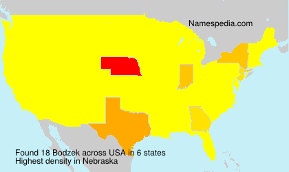 Surname Bodzek in USA Surname Bodzek in USA