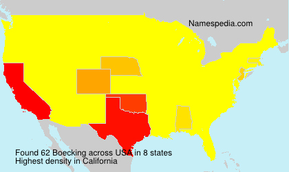 Surname Boecking in USA Surname Boecking in USA