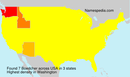 Surname Boedcher in USA Surname Boedcher in USA