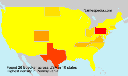 Surname Boedker in USA Surname Boedker in USA