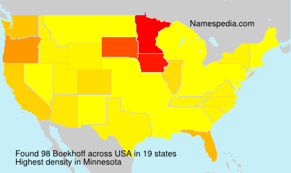 Surname Boekhoff in USA Surname Boekhoff in USA