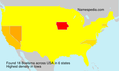 Surname Boelsma in USA Surname Boelsma in USA