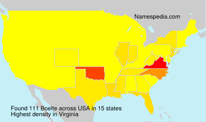 Surname Boelte in USA Surname Boelte in USA