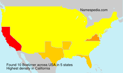 Surname Boelzner in USA Surname Boelzner in USA