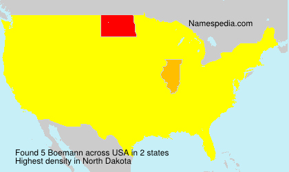 Surname Boemann in USA Surname Boemann in USA