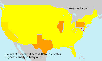 Surname Boemmel in USA Surname Boemmel in USA
