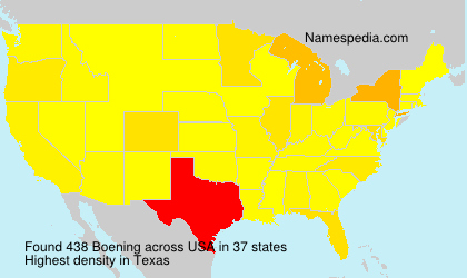 Surname Boening in USA Surname Boening in USA