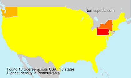 Surname Boeree in USA Surname Boeree in USA