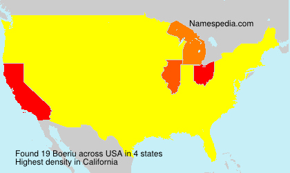 Surname Boeriu in USA Surname Boeriu in USA