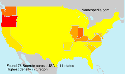 Surname Boerste in USA Surname Boerste in USA