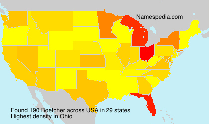 Surname Boetcher in USA Surname Boetcher in USA