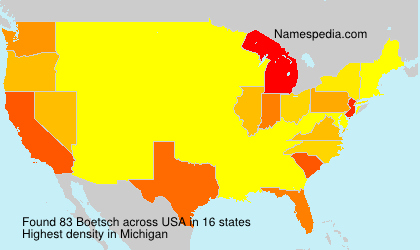 Surname Boetsch in USA Surname Boetsch in USA