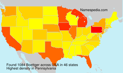 Surname Boettger in USA Surname Boettger in USA