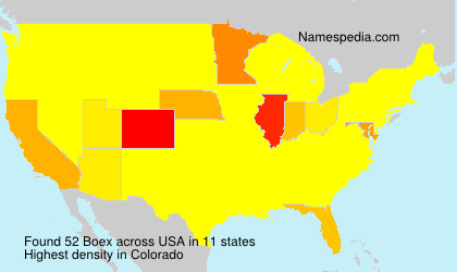 Surname Boex in USA Surname Boex in USA