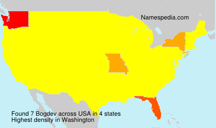 Surname Bogdev in USA Surname Bogdev in USA