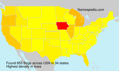 Surname Boge in USA Surname Boge in USA