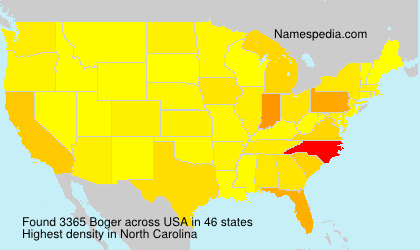 Surname Boger in USA Surname Boger in USA