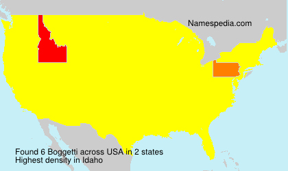 Surname Boggetti in USA Surname Boggetti in USA