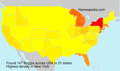 Surname Boggia in USA Surname Boggia in USA