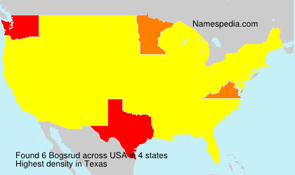 Surname Bogsrud in USA Surname Bogsrud in USA