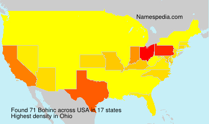 Surname Bohinc in USA Surname Bohinc in USA