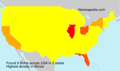 Surname Bohla in USA Surname Bohla in USA