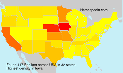 Surname Bohlken in USA Surname Bohlken in USA