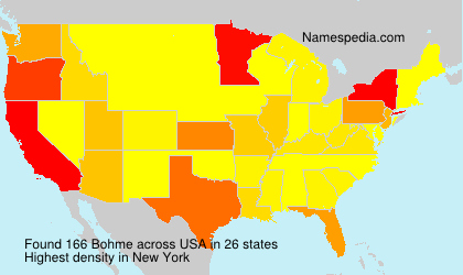 Surname Bohme in USA Surname Bohme in USA