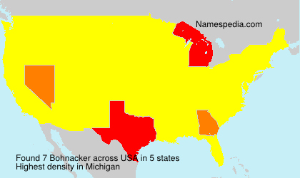 Surname Bohnacker in USA Surname Bohnacker in USA