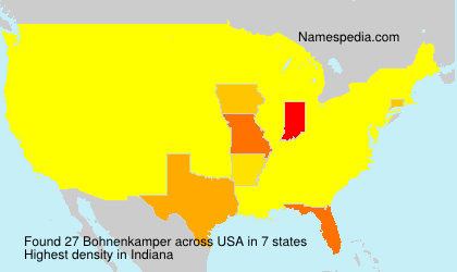 Surname Bohnenkamper in USA Surname Bohnenkamper in USA