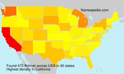 Surname Bohnet in USA Surname Bohnet in USA