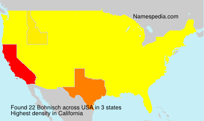 Surname Bohnisch in USA Surname Bohnisch in USA