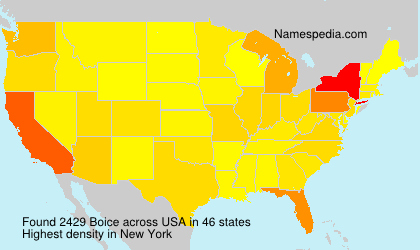 Surname Boice in USA Surname Boice in USA