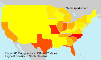 Surname Boing in USA Surname Boing in USA