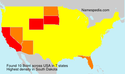 Surname Boint in USA Surname Boint in USA