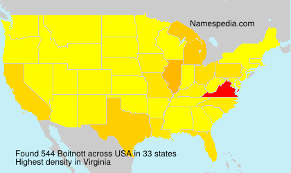 Surname Boitnott in USA Surname Boitnott in USA