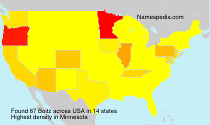 Surname Boitz in USA Surname Boitz in USA