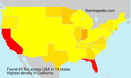 Surname Boj in USA Surname Boj in USA