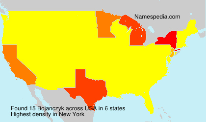 Surname Bojanczyk in USA Surname Bojanczyk in USA
