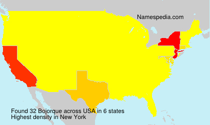Surname Bojorque in USA Surname Bojorque in USA