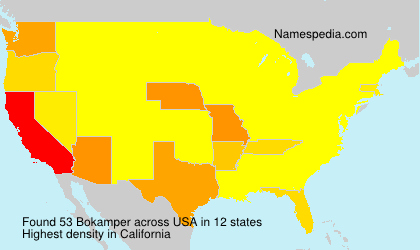 Surname Bokamper in USA Surname Bokamper in USA